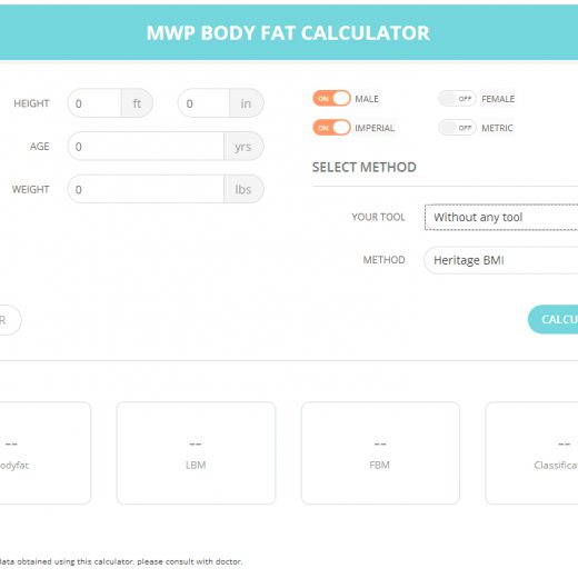 MWP Wordpress Body Fat Calculator MWP Development