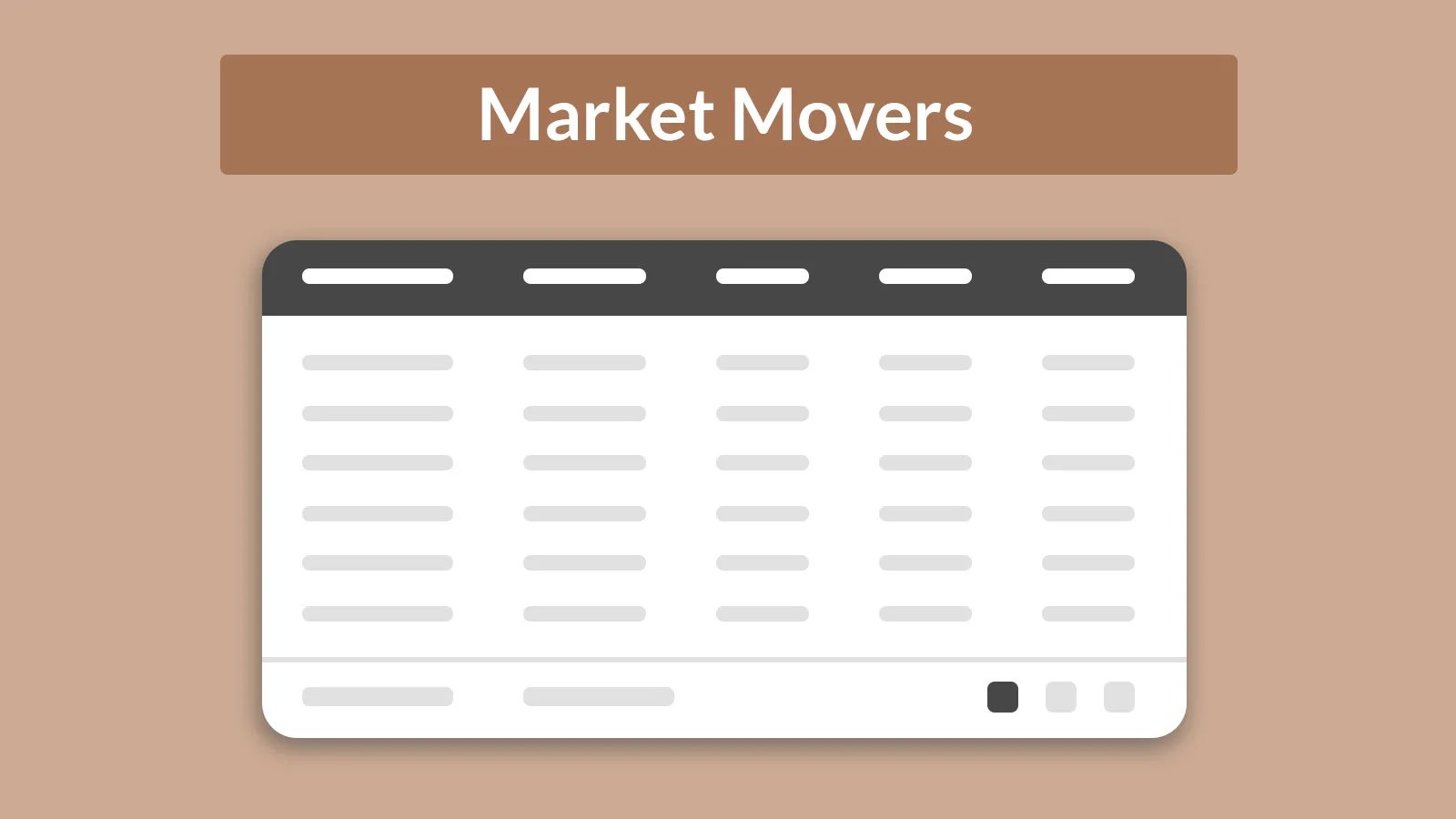 market movers wordpress portfolio project