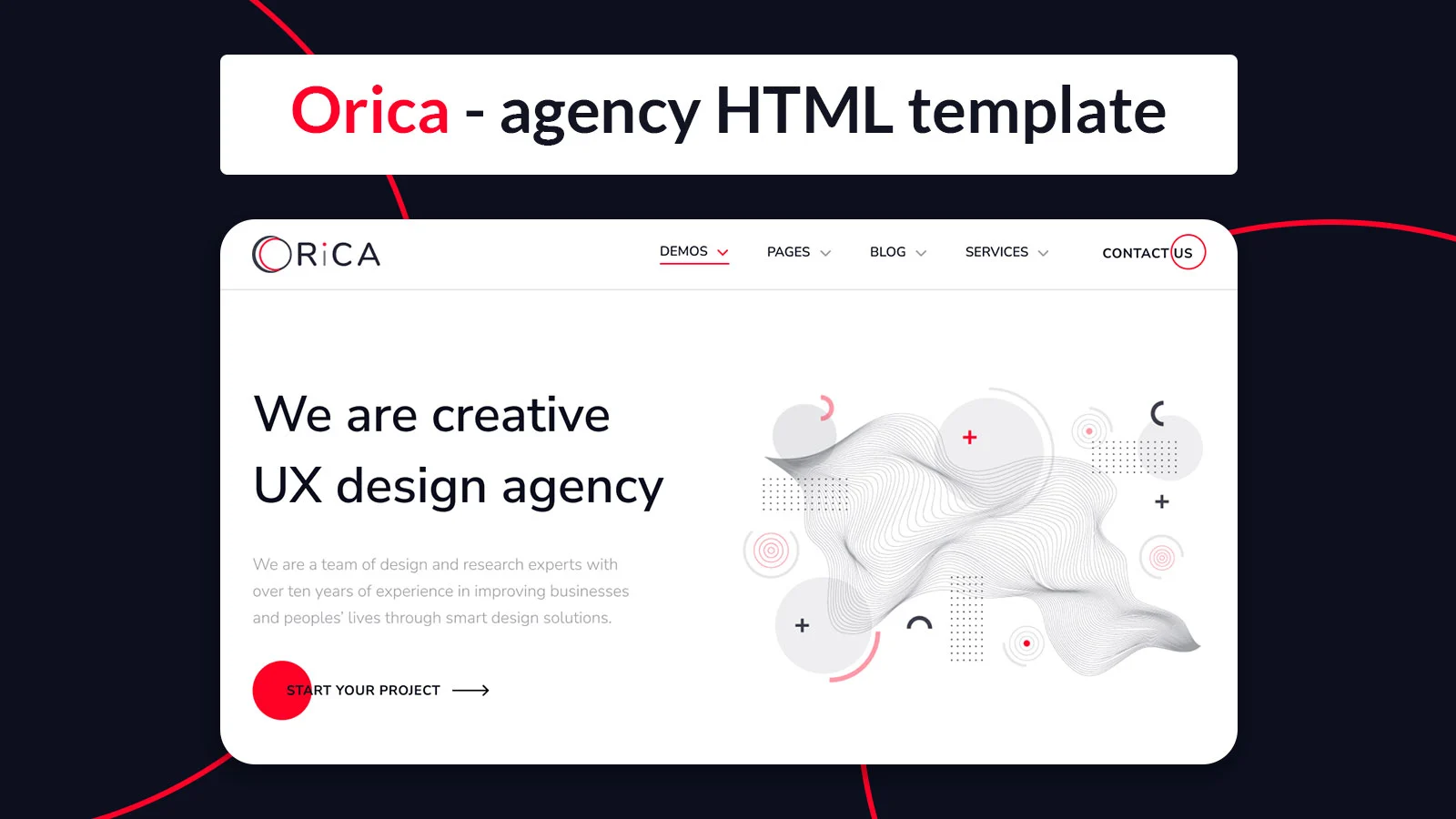 Orica - agency HTML Bootstrap 5 template